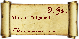 Diamant Zsigmond névjegykártya